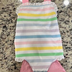 Sisi Sunsuit - Wellington Wiggle Stripe 2t